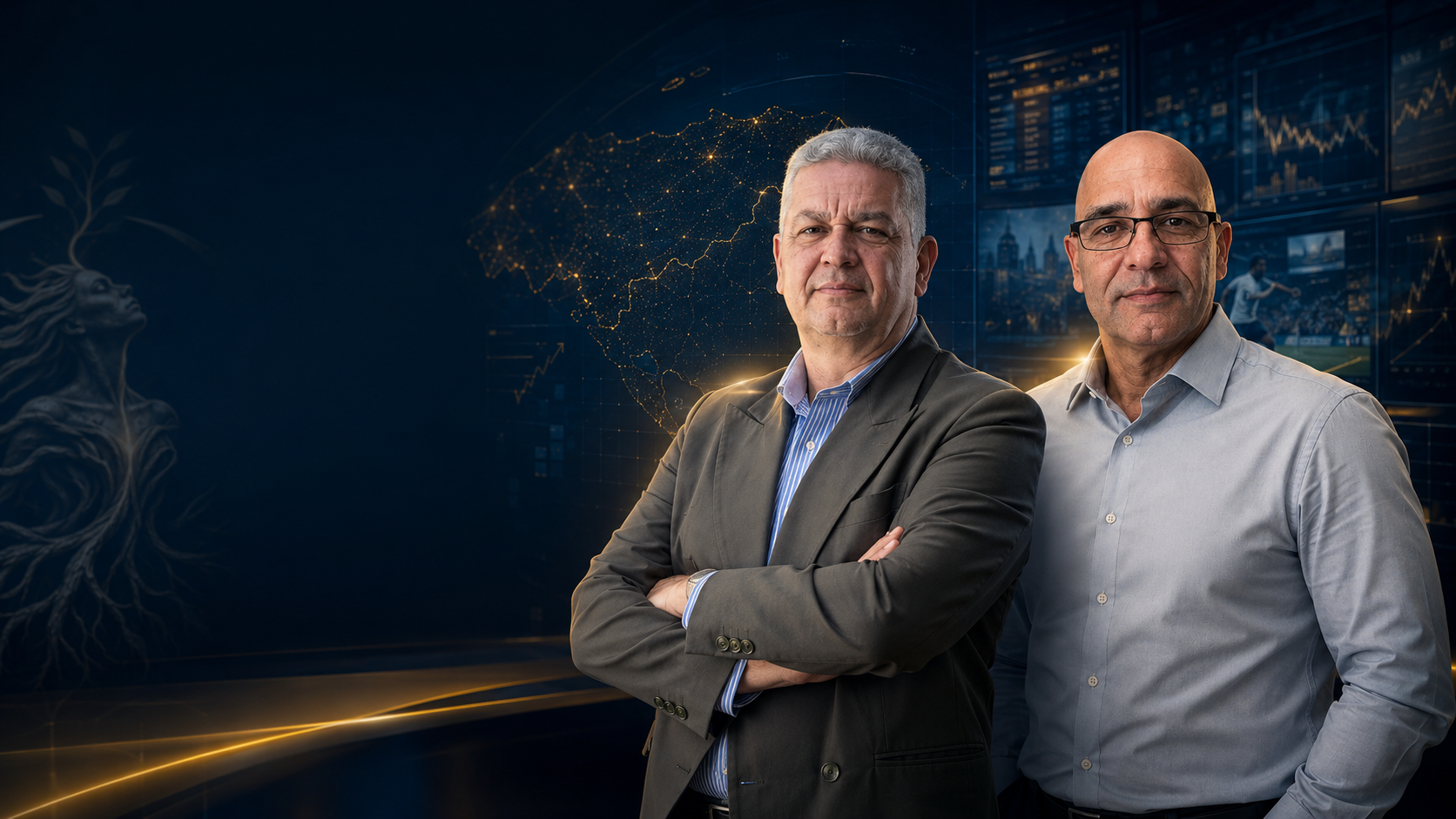 Saúl Amaya y Julio Cesar Orellana Avila en ambiente digital VOZHN